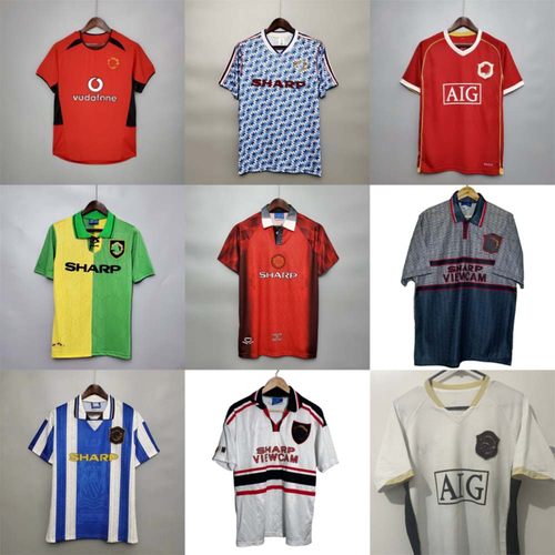 Retro Manchester jersey Beckham CANTONA football shirts