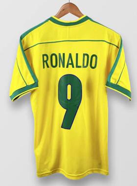 Ronaldo Football Shirt 1998 World Cup Brazil Jersey Retro