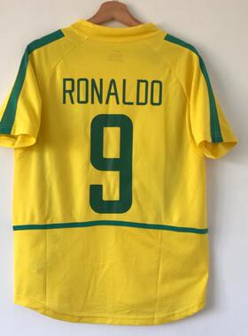 Ronaldinho Football Shirt 02 World Cup Brazil jersey Ronaldo