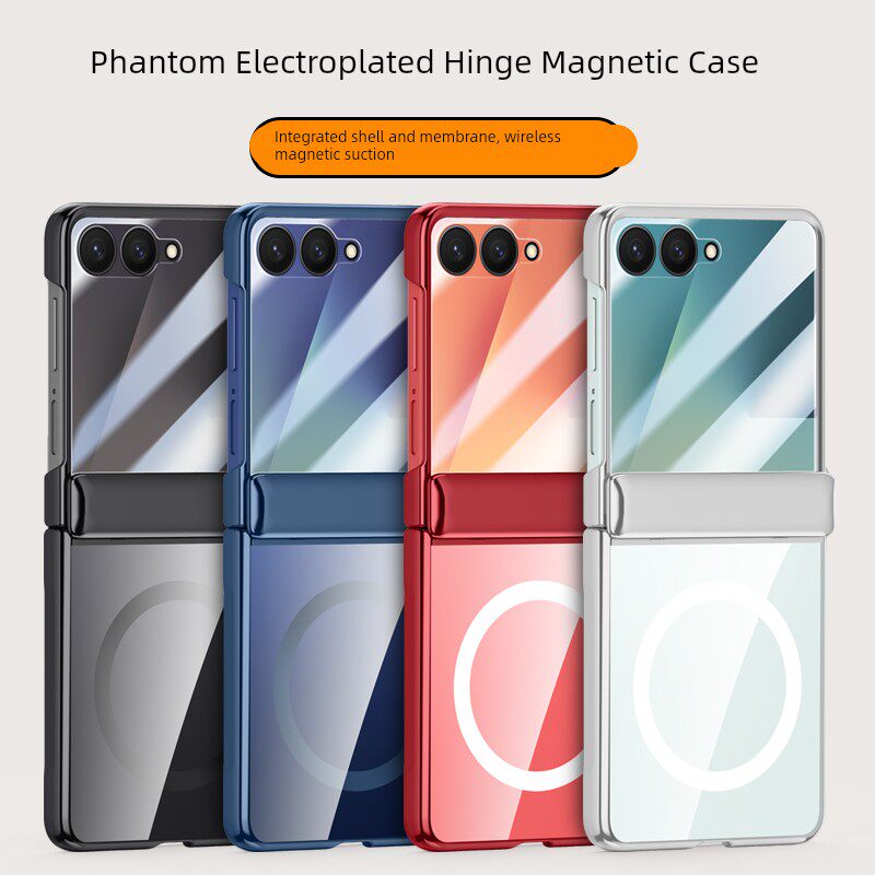 适用于全新透明旋转磁支架三星Zflip7手机壳大窗超薄全包中轴铰炼Galaxy Flip7保护套折叠屏壳膜一体化防摔女