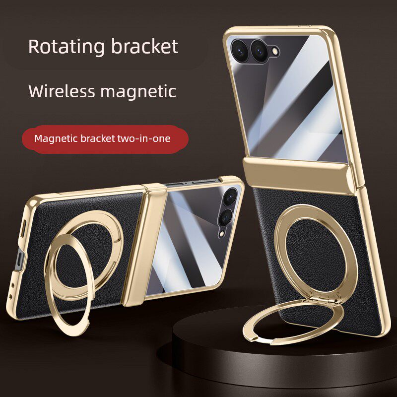 适用于全新三星Zflip7手机壳磁保式磁支架超薄全包中轴铰炼Galaxy Flip7保护罩折叠屏壳膜集成防摔壳业务