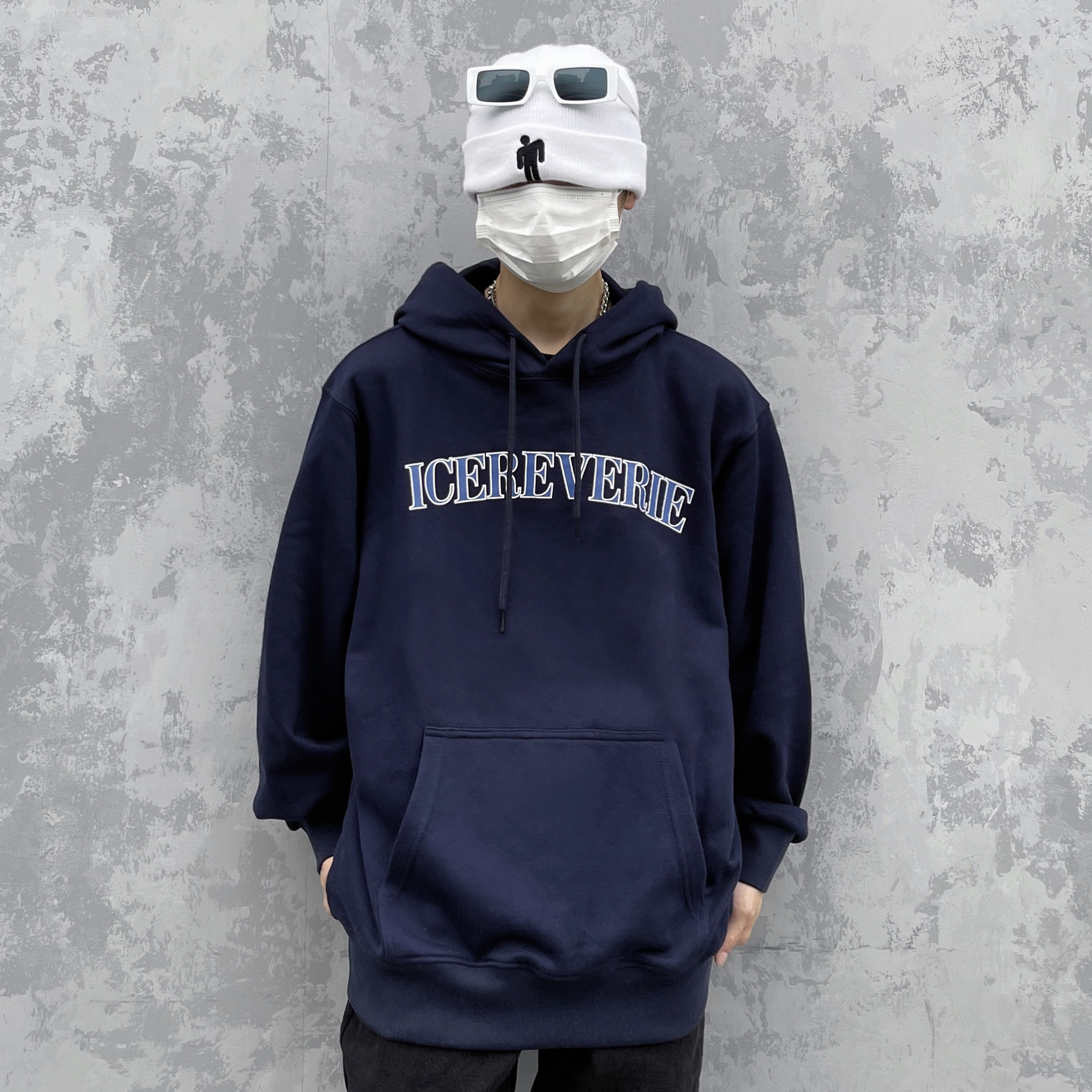 宽松ICE休闲卫衣卫衣帽衫