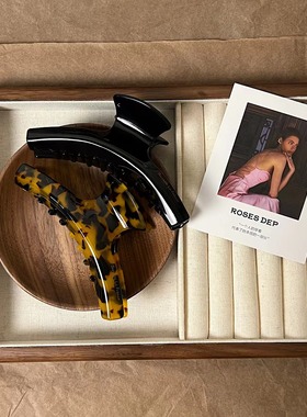 ROSES DEP/玫瑰在这里 发夹女后脑勺鲨鱼夹高级感大号发量多抓夹