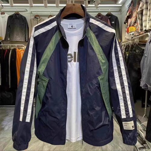 冰丝夏款拼色防晒衣男轻薄夹克潮