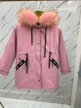 保暖獭兔内胆貉毛领可拆卸外套 宁儿家童装 皮草派克服男童女童冬季