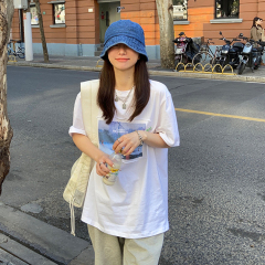 Real shot personalized stitching Large Print T-shirt