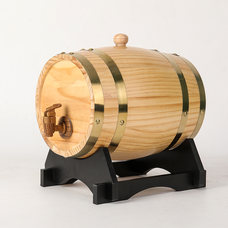 立式白酒专用木制橡木桶酒桶超市饭店带锁防偷散酒啤酒红酒桶实木
