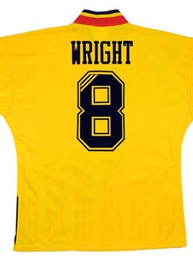 93- 94 Vintage Arsenal WRIGHT Classic Soccer Jersey