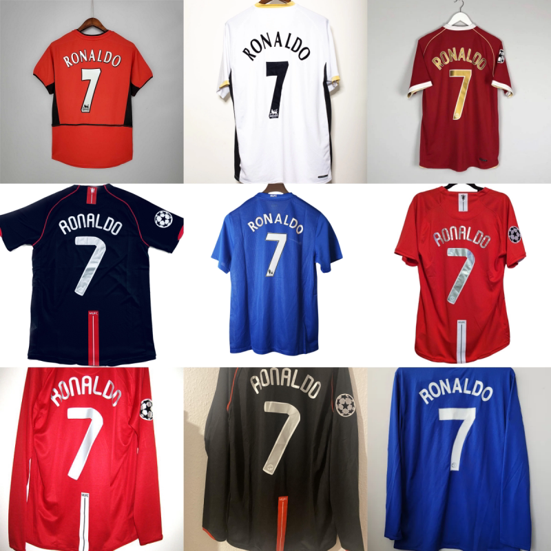 CANTONA jersey Manchester Beckham retro football shirt - 实物图
