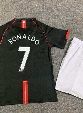 0708 Retro Manchester Kids kit RONALDO United Vintage Shirt
