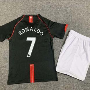0708 Retro Manchester Kids kit RONALDO United Vintage Shirt