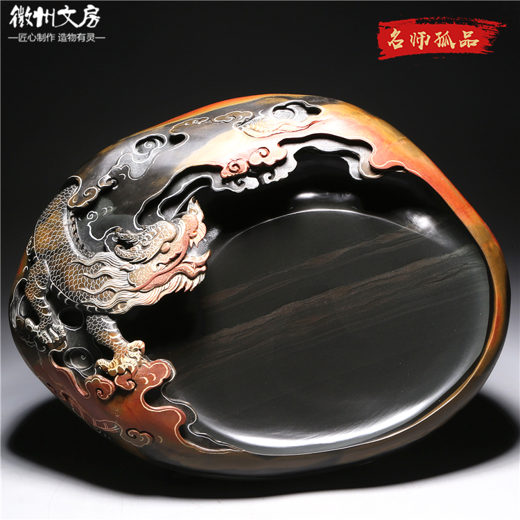 大师级老坑砚台高档文房四宝礼品