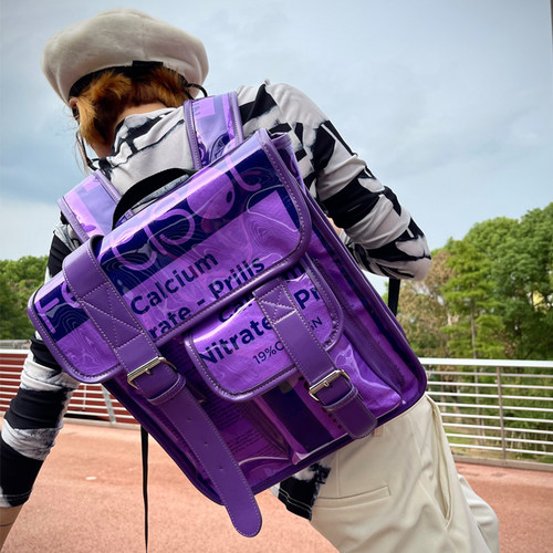 拆卸环保镜子动物园双肩背包男女