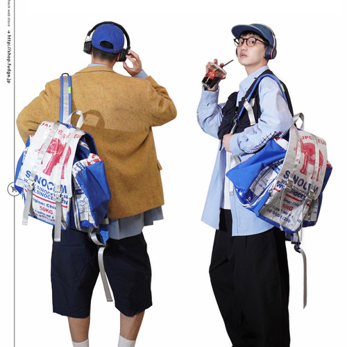 镜子动物园出游男女双肩包环保