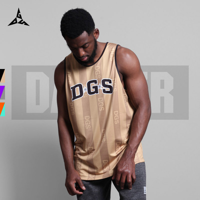 daggershot经典双面穿男篮球背心