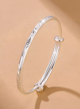 s999纯银手镯女本命年好运锦鲤手环时尚百搭高级感手饰送女友礼物