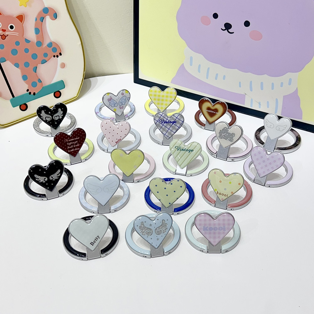 韩风可爱哈喽kt卡通旋转磁吸手机支架适用可磁吸支架学习平板懒人