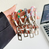 迷你手机短挂绳毛绒手指绳车钥匙扣环小挂饰男女时尚 绳子防丢挂链