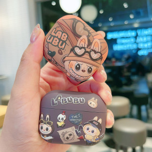 探索拉布布airpods4耳机套适用苹果airpodspro2第二代typec防摔airpods1/2/3不掉盖 华强北5代耳机磨砂保护壳