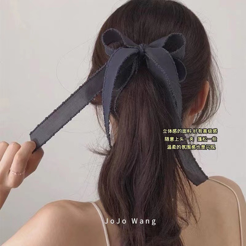 轻松get~日韩竖夹蝴蝶结发夹女刘海夹后脑勺头饰发饰少女边夹顶夹