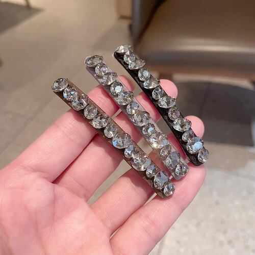 满钻水钻一字鸭嘴夹刘海夹发卡