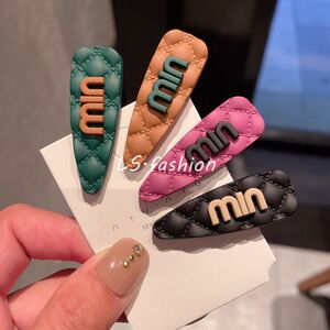 甜美小号迷你发夹min字母侧边刘海夹彩色前额碎发夹鸭嘴夹发饰女