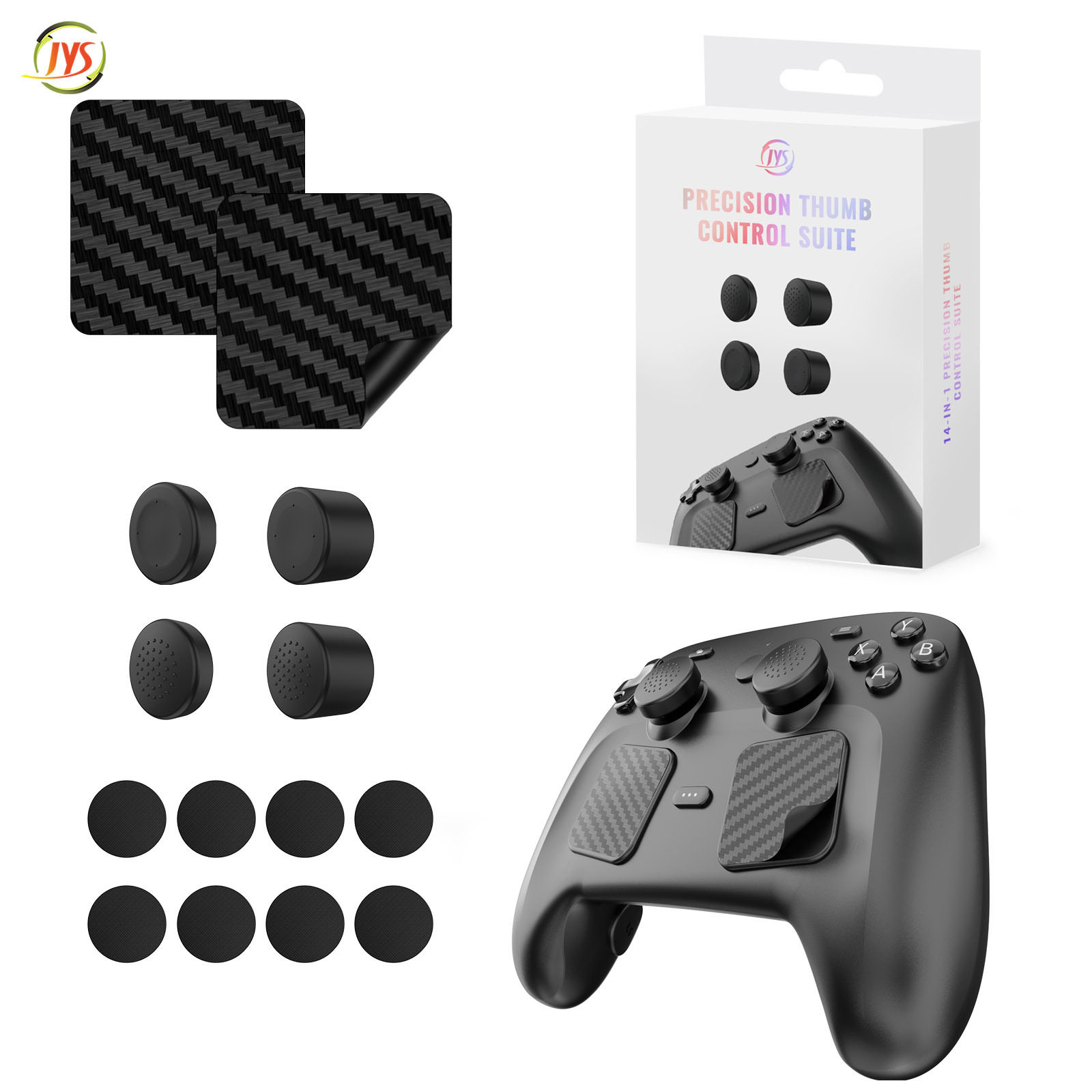 Steam Controller2手柄按键帽+触摸板贴纸套装摇杆按键帽背键贴纸