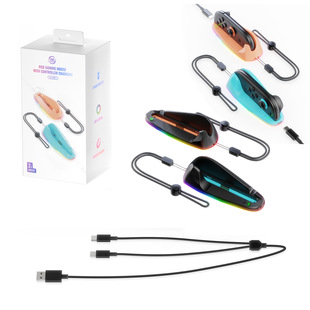 Switch2左右手柄可充电鼠标Switch2代joycon手柄磁吸鼠标带氛围灯