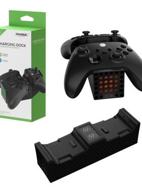 XboxSeriesX/S手柄座充XboxOne/S/X手柄精英手柄触点座充2000毫安