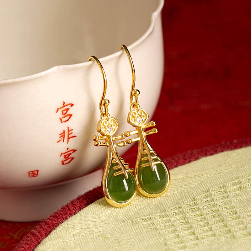 汉服天然碧玉宫非宫纯银中式古风