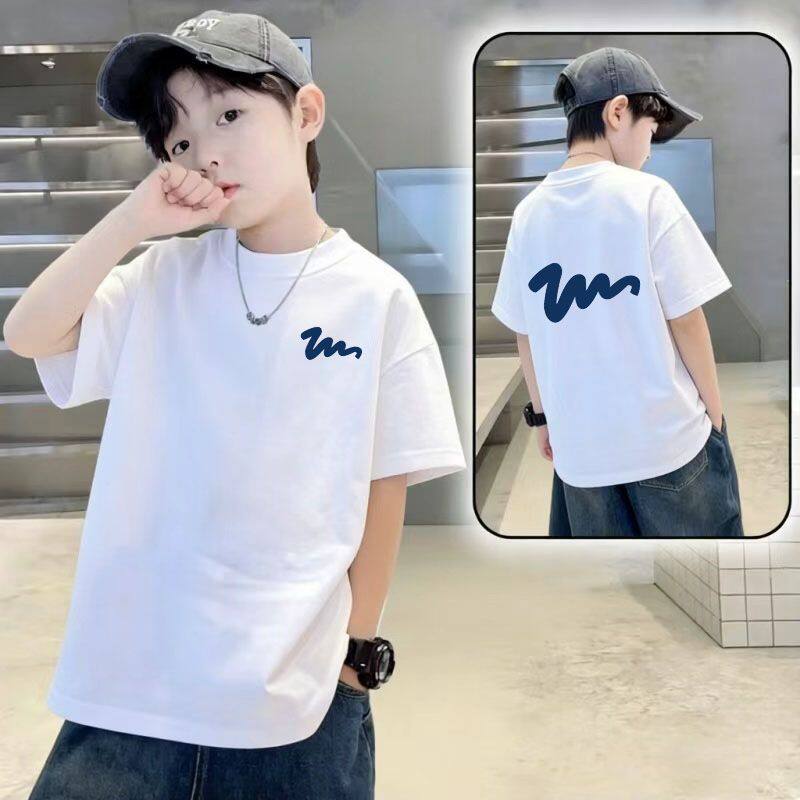 儿童短袖T恤2026夏装新款男女童纯棉夏季中大童洋气上衣ins风半袖