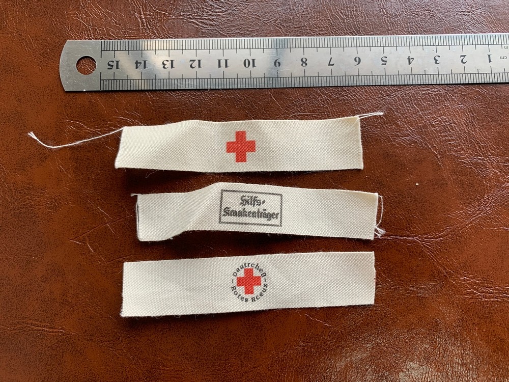 1/6兵人模型可动人偶二战卫生兵袖标三根一套背心圆标