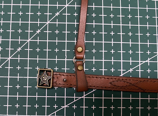 苏军真皮腰带斜挎带 6兵人12寸可动人偶模型配件WWII