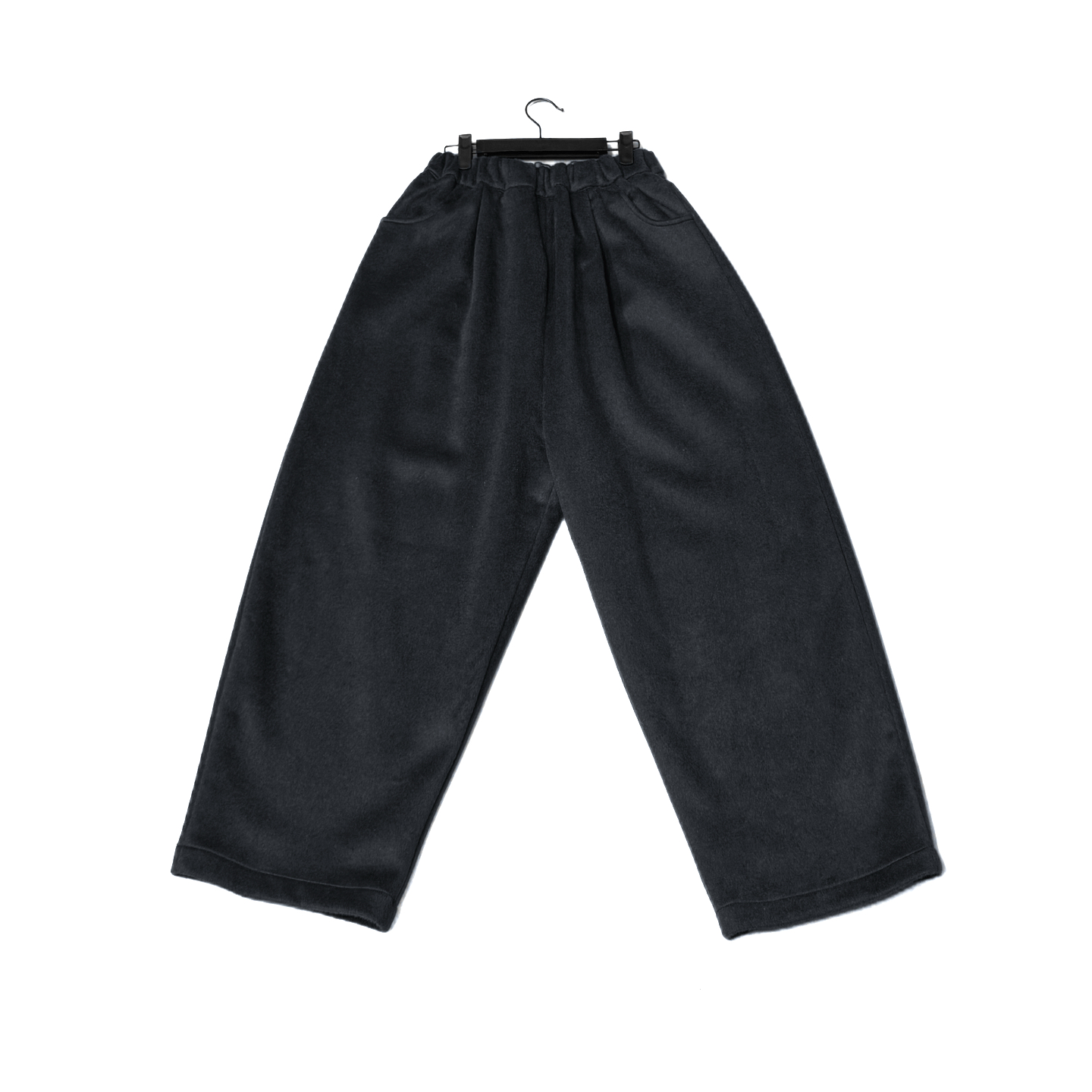 the studio s秋冬加厚极简主义休闲双羊毛九分裤羊绒裤