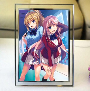 欢迎来到实力至上主义的教室水晶相框玻璃摆台照片定制动漫周边