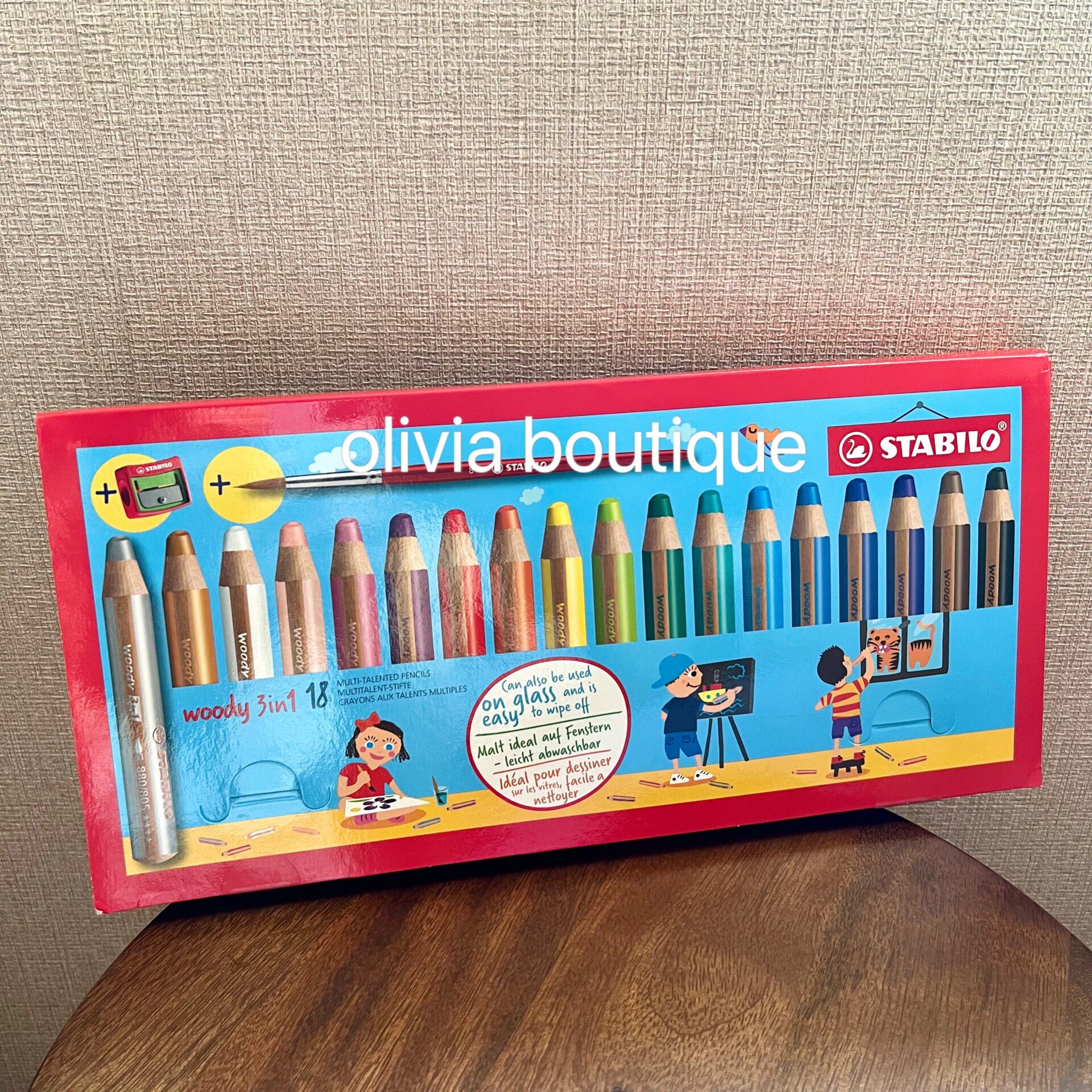 现货 德版Stabilo woody思笔乐3 in 1儿童蜡笔水彩笔水溶性涂色笔,文具电教/文化用品/商务用品,蜡笔,淘宝优惠券,粉丝福利购,淘宝优惠卷