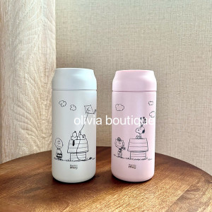 现货 日本本土thermo mug SNOOPY联名史努比316不锈钢轻量保温杯