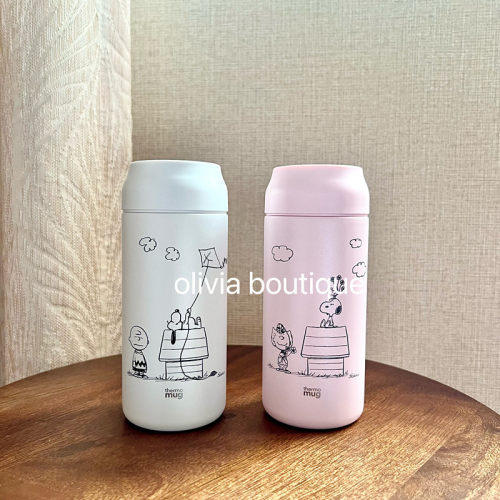 现货 日本本土thermo mug SNOOPY联名史努比316不锈钢轻量保温杯