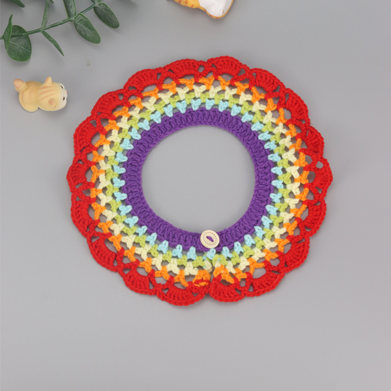 手工编织项圈可定制调节装饰围巾