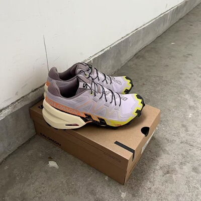 SALOMON SPEEDCROSS 6兰花浅紫萨洛蒙户外越野跑鞋女款透气防滑