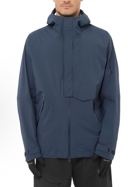 SALOMON萨洛蒙OUTERPATH PRO连帽简约舒适潮流透气防水防风夹克