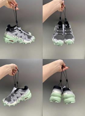SALOMON 萨洛蒙SPEEDCROSS 6 W灰绿色女款越野跑鞋多地形475820