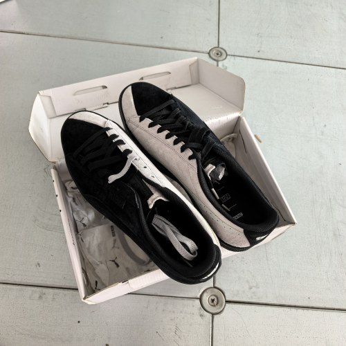 清仓Staple x Puma Clyde联名款复古低帮休闲板鞋 男女同款 黑白