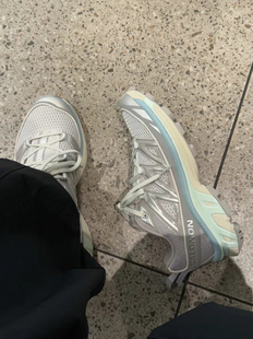 SALOMON XT6 春夏款时尚潮流休闲鞋银色户外登山徒步鞋477487