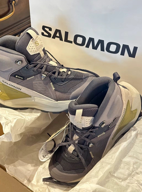 SALOMON萨洛蒙ELIXIR GTX 舒适百搭防滑耐磨中帮徒步鞋女款紫灰色