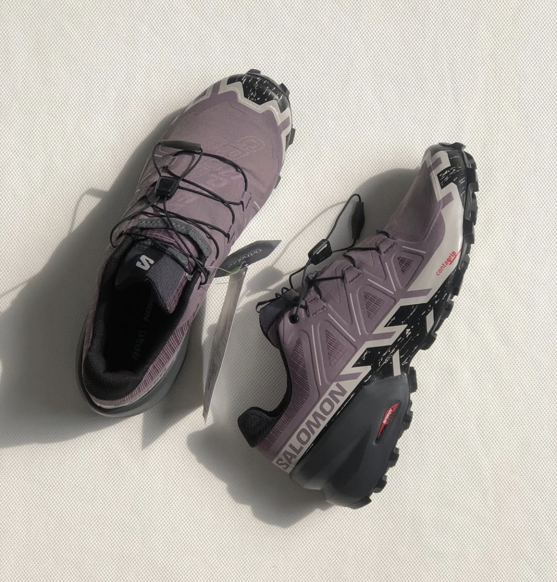 SALOMON SPEEDCROSS 6紫梅果萨洛蒙户外越野跑鞋男女款透气防滑