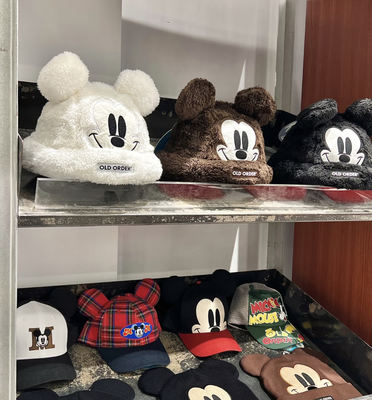 正品OLDORDER迪士尼米奇联名针织帽包头针织帽黑色米奇毛不易同款