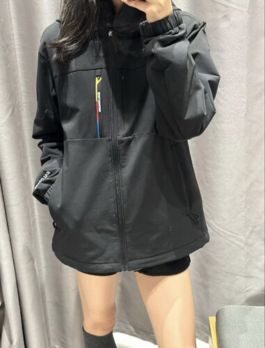 SALOMON萨洛蒙 ERGON PRO SOFTSHELL 登山连帽拉链透气软壳衣男款