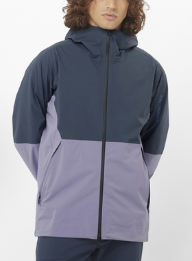 SALOMON萨洛蒙冲锋衣OUTERPATH 2.5L旅行户外百搭字母连帽登山