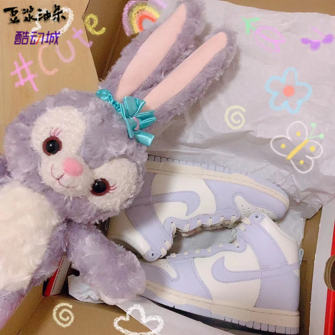 nike dunk high football grey 香芋紫高帮休闲板鞋 dd1869-102